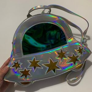 UFO holographic backpack/purse